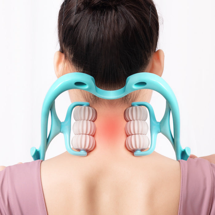 Buy Multifunctional Manual Six-wheel Neck Massager for Relaxation | Mrktplaz